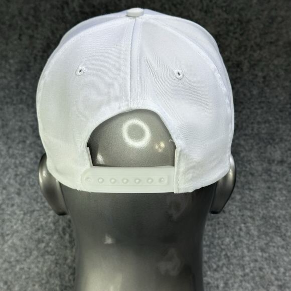 Vintage Your Basic Cap Snapback Trucker Hat White OSFA SnapBack Suede Puff Vtg - Picture 5 of 8